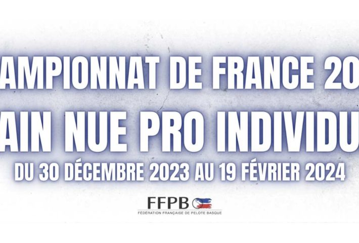 Championnat de France 2024 – Main Nue Professionnels en Individuel